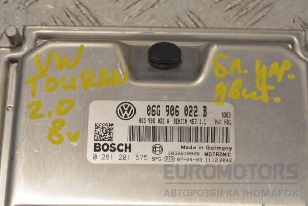 Блок управления двигателем VW Touran 2.0 8V 2003-2010 06G906022B 255204 - 2