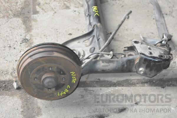 Балка задня в зборі під барабани з ABS Nissan Note (E11) 2005-2013 55501BC64A 258543 - 3