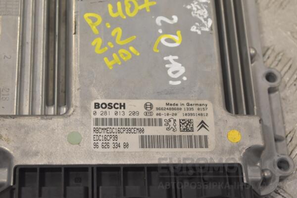 Блок управления двигателем комплект Peugeot 407 2.2hdi 2004-2010 9662633480 259087 - 2