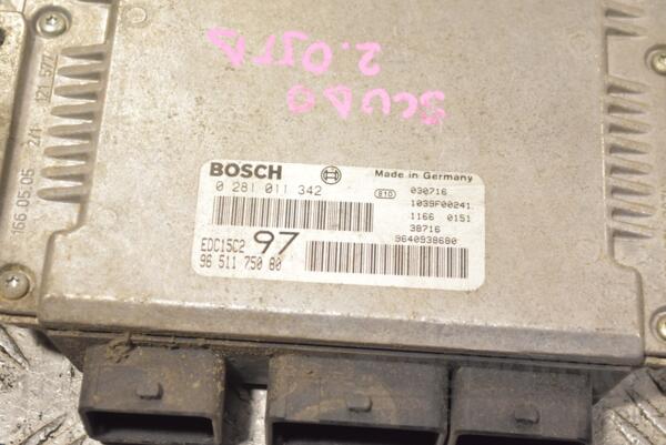 Блок управления двигателем комплект Citroen Jumpy 2.0jtd 8V 1995-2007 0281011342 261956 - 2