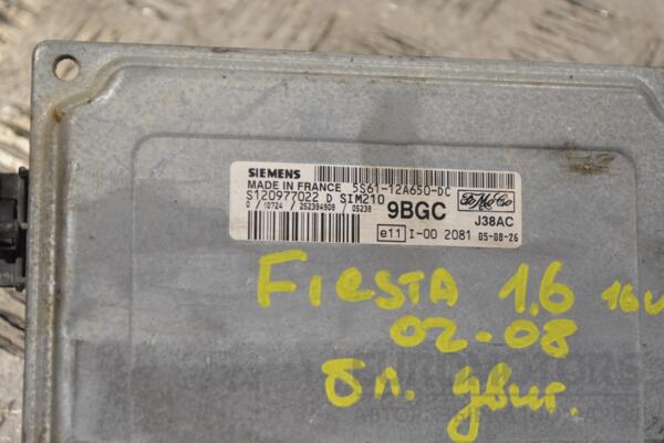 Блок управления двигателем Ford Fiesta 1.6 16V 2002-2008 5S6112A650DC 267521 - 2