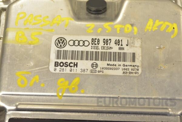 Блок керування двигуном VW Passat 2.5tdi (B5) 1996-2005 8E0907401J 268879 - 2