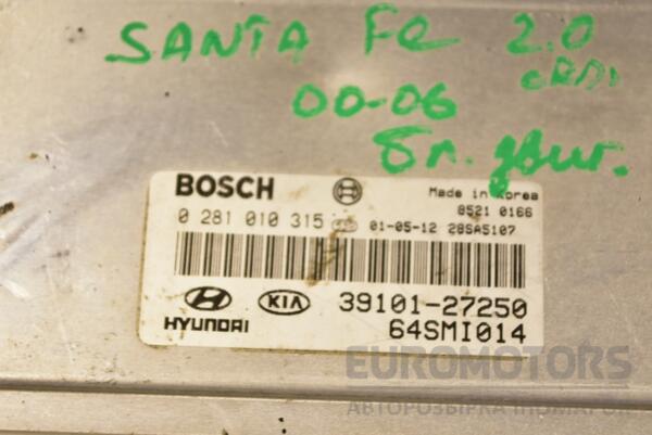 Блок управления двигателем Hyundai Santa FE 2.0crdi 2000-2006 3910127250 283803 - 2
