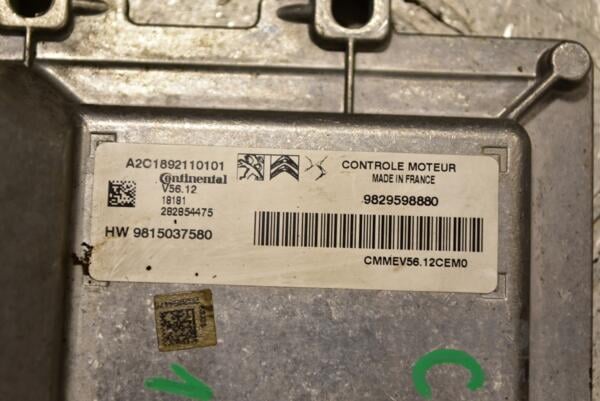 Блок керування двигуном Opel Crossland 1.2 12V 2017-2020 9815037580 284494 - 2