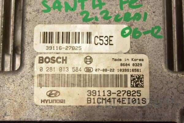 Блок керування двигуном Hyundai Santa FE 2.2crdi 2006-2012 0281013584 285155 - 2