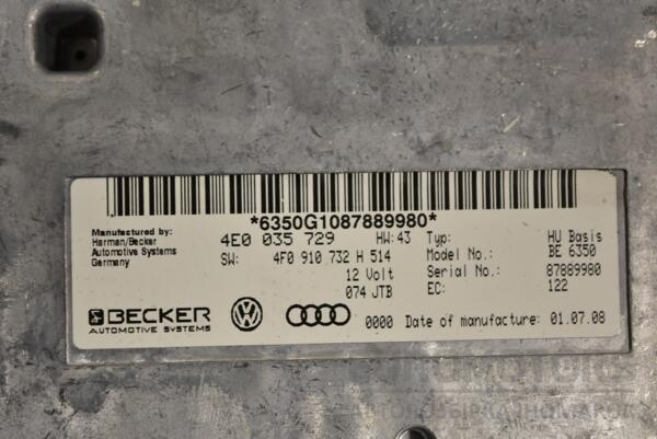 Блок електронний Audi A6 (C6) 2004-2011 4E0035729 286223 - 2