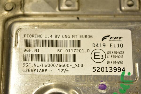Блок управления двигателем Fiat Fiorino 1.4 8V 2008 52013994 286518 - 2