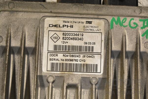 Блок управління двигуном комплект Renault Megane 1.5dCi (II) 2003-2009 8200334419 287544 - 2