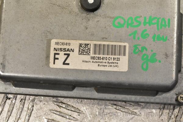 Блок управления двигателем Nissan Qashqai 1.6 16V 2007-2014 MEC93610 288403 - 2