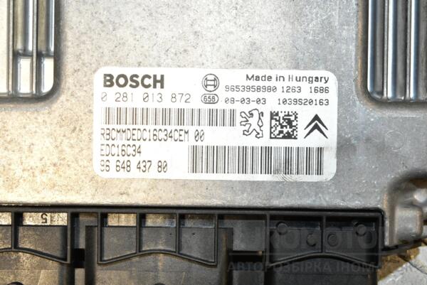 Блок управління двигуном комплект Citroen C4 Picasso 1.6hdi 2007-2014 9653958980 288723 - 2