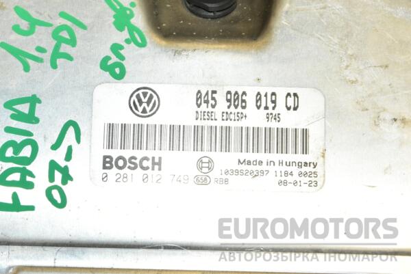 Блок керування двигуном Skoda Fabia 1.4tdi 2007-2014 045906019CD 288756 - 2