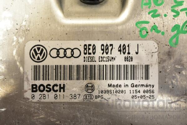 Блок управления двигателем Audi A6 2.5tdi (C5) 1997-2004 0281011387 289338 - 2