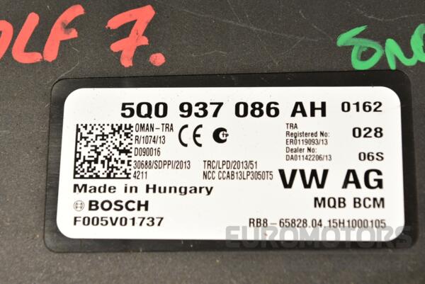 Блок комфорта VW Golf (VII) 2012-2020 5Q0937086AH 289673 - 2