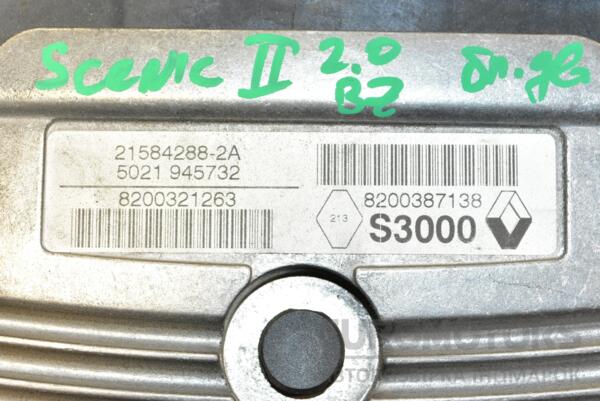 Блок керування двигуном Renault Scenic 2.0 16V (II) 2003-2009 8200387138 289882 - 2