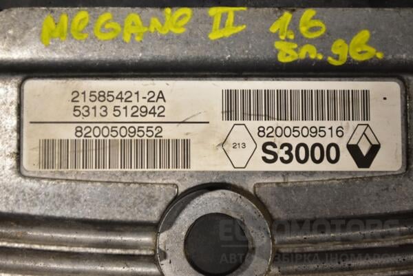 Блок керування двигуном Renault Megane 1.6 16V (II) 2003-2009 8200509516 296776 - 2