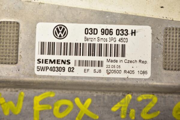 Блок керування двигуном VW Fox 1.2 6V 2005-2011 03D906033H 296898 - 2
