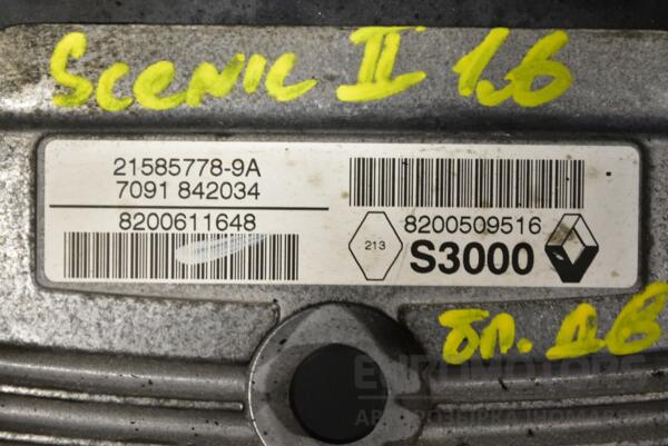 Блок управления двигателем Renault Scenic 1.6 16V (II) 2003-2009 8200509516 298517 - 2