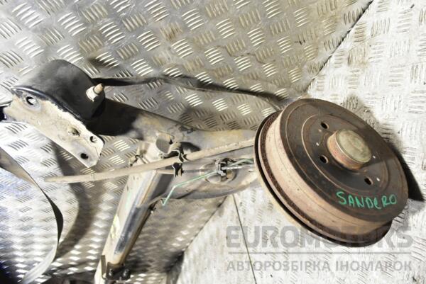 Балка задня в зборі під барабани з ABS Renault Sandero 2007-2013 555019768R 300290 - 3