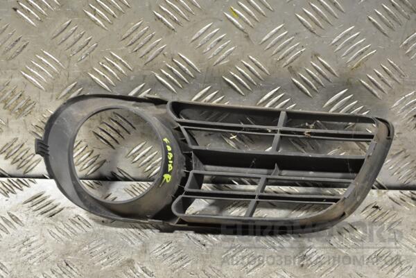 Решітка переднього бампера під ВТФ права Skoda Fabia 1999-2007 6Y0853666F 306608 - 2