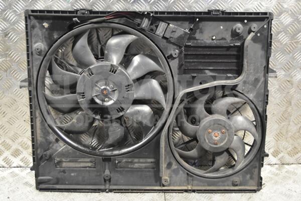 Вентилятор радіатора комплект 2 секції 9 лопатей+7 лопатей з дифузором VW Touareg 2.5tdi 2002-2010 7L0121203G 310024 - 1
