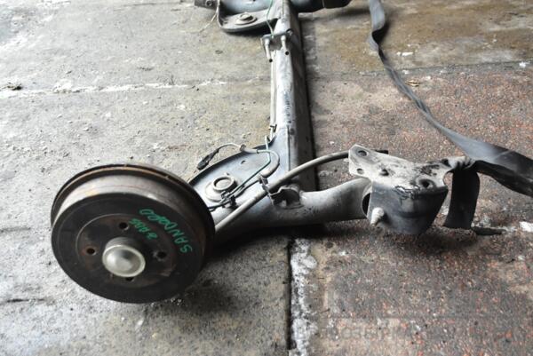 Балка задняя в сборе под барабаны с ABS Renault Sandero 2007-2013 555019768R 311161 - 3