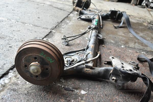 Балка задня в зборі під барабани з ABS Nissan Note (E11) 2005-2013 55501BC64A 311173 - 3