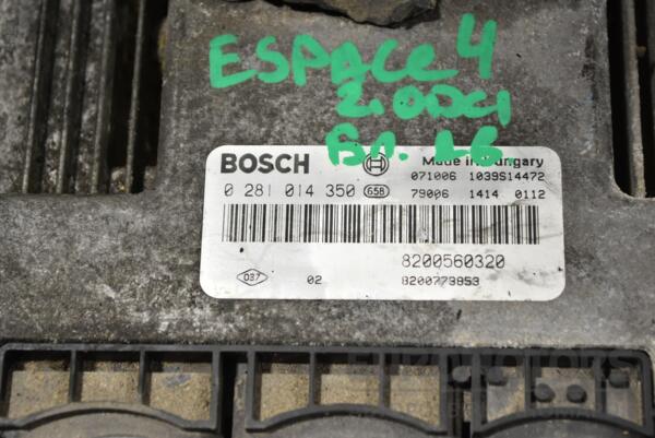Блок керування двигуном Renault Espace 2.0dCi (IV) 2002-2014 0281014350 312307 - 2