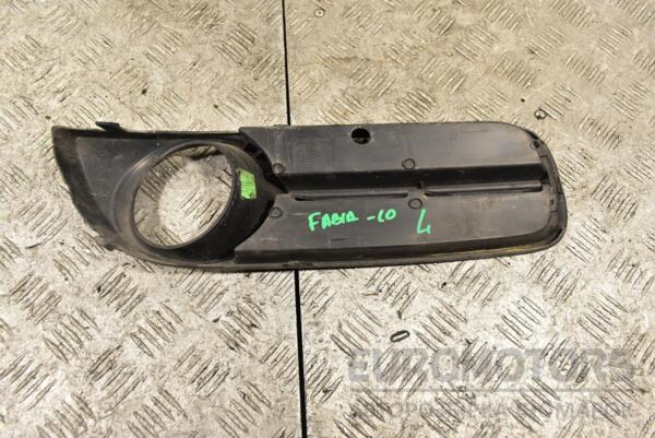 Накладка бампера под птф левая -10 Skoda Fabia 2007-2014 5J0853665 315697 - 2