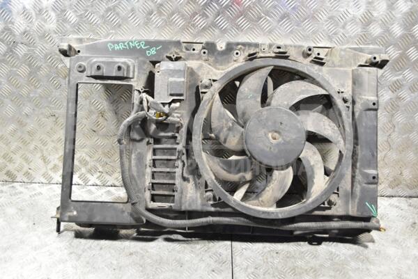 Вентилятор радіатора 7 лопатей у зборі з дифузором (дефект) Peugeot Partner 2008 9658574780 318570 euromotors.com.ua
