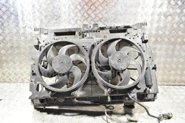 Вентилятор радіатора комплект 2 секції 6 лопатей+6 лопатей з дифузором (дефект) Fiat Ulysse 2002-2011 318573 euromotors.com.ua