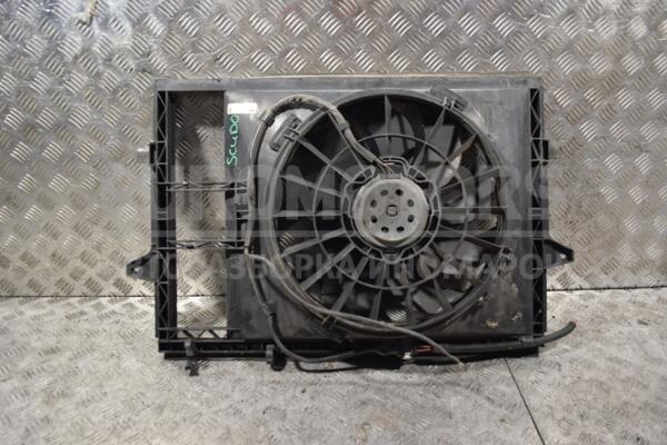 Вентилятор радиатора 7 лопастей в сборе с диффузором Fiat Scudo 1995-2007 1496033080 318880 - 1