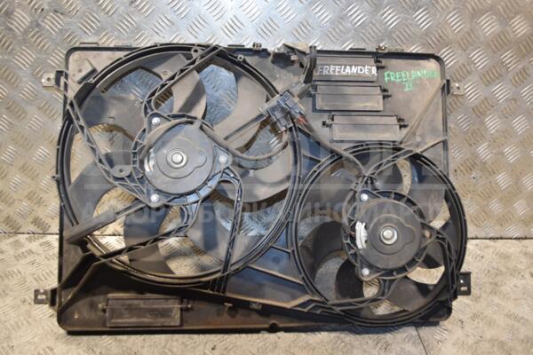 Вентилятор радіатора комплект 2 секції 7 лопатей+7 лопатей з дифузором Land Rover Freelander (II) 2007-2014 6G918C607BD 318882 euromotors.com.ua