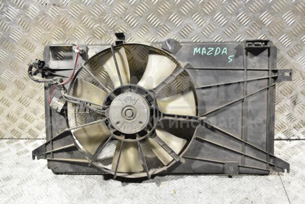 Вентилятор радиатора кондиционера 7 лопастей в сборе с диффузором Mazda 5 2005-2010 1680004850L 319108 euromotors.com.ua