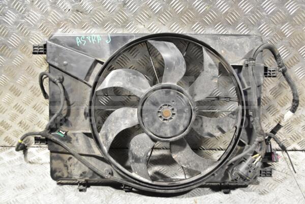 Вентилятор радиатора кондиционера 7 лопастей в сборе с диффузором Opel Astra (J) 2009-2015 130308452 319112 - 1
