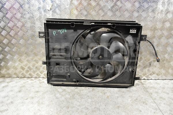 Вентилятор радиатора 7 лопастей в сборе с диффузором Peugeot 308 (T9) 2013-2021 9806313880 319157 euromotors.com.ua