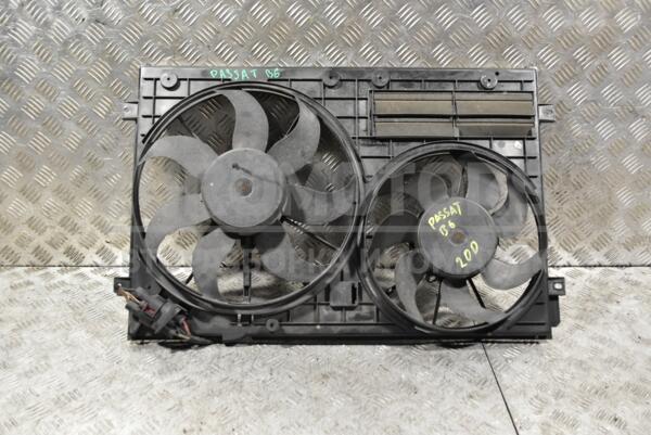 Вентилятор радіатора комплект 2 секції 7 лопатей+7 лопатей з дифузором VW Passat 2.0 16V FSI (B6) 2005-2010 1K0121207AT 319169 euromotors.com.ua