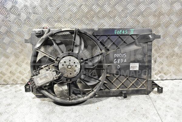 Вентилятор радіатора 7 лопатей в зборі з дифузором Ford Focus (II) 2004-2011 3M5H8C607RJ 319173 euromotors.com.ua