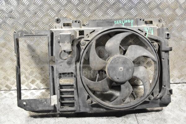Вентилятор радіатора 6 лопатей в зборі з дифузором Citroen Berlingo 1.6hdi 1996-2008 1308CJ 319207 euromotors.com.ua