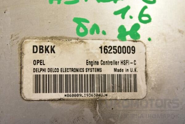 Блок управления двигателем Opel Astra 1.6 16V (G) 1998-2005 16250009 320295 - 2