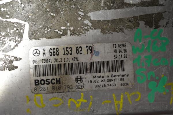 Блок управления двигателем Mercedes A-class 1.7cdi (W168) 1997-2004 A6681530279 321434 - 2