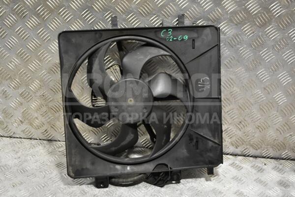 Вентилятор радиатора 6 лопастей в сборе с диффузором Citroen C3 2002-2009 9652396280 321729 euromotors.com.ua