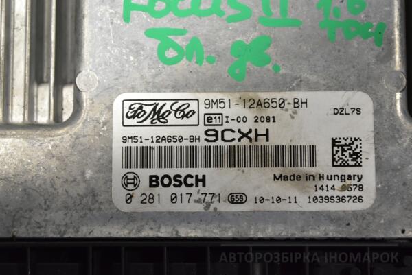 Блок керування двигуном Ford Focus 1.6tdci (II) 2004-2011 9M5112A650BH 324590 - 2