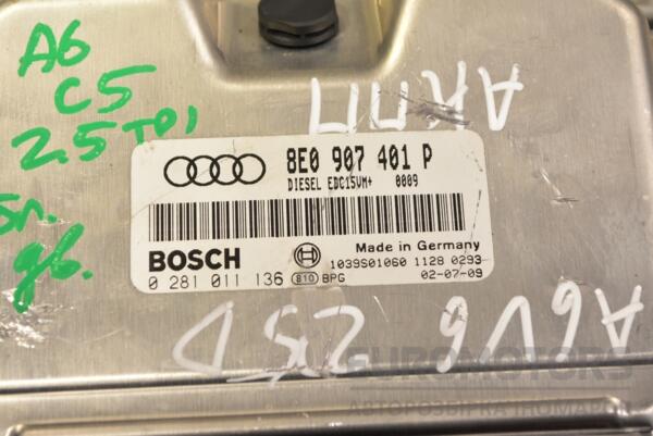 Блок управления двигателем Audi A6 2.5tdi (C5) 1997-2004 0281011136 327967 - 2