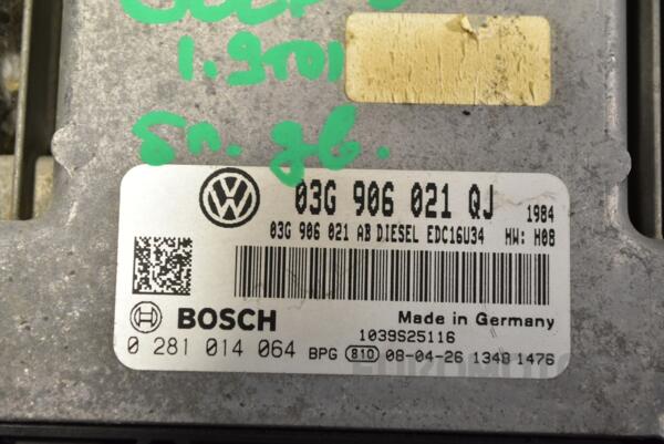 Блок керування двигуном VW Golf 1.9tdi (V) 2003-2008 03G906021QJ 331625 - 2
