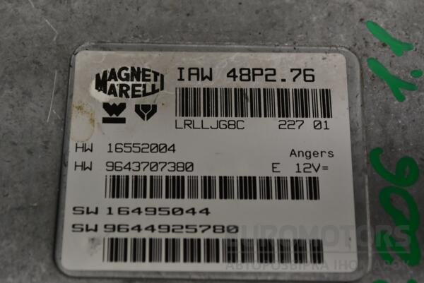 Блок управления двигателем Peugeot 206 1.1 8V 1998-2012 9644925780 331651 - 2
