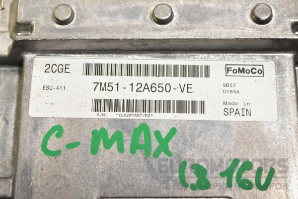 Блок управления двигателем Ford C-Max 1.8 16V 2003-2010 7M5112A650VE 335321 - 2