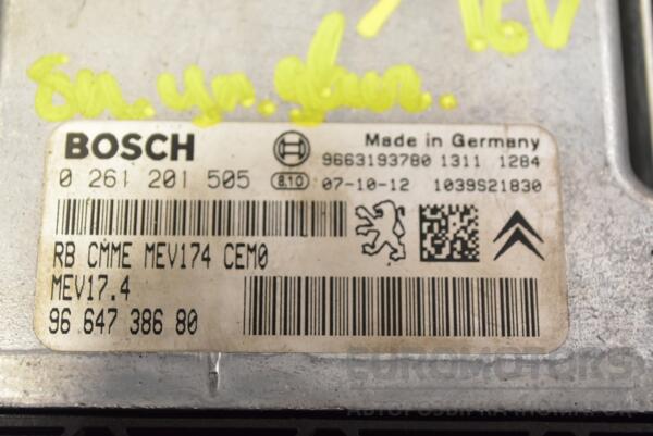 Блок керування двигуном Peugeot 308 1.6 16V 2007-2015 0261201505 336268 - 2