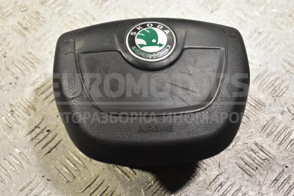 Подушка безопасности руль Airbag Skoda Fabia 2007-2014 5J0880201H 336581 - 1