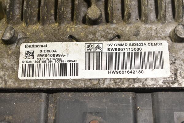 Блок керування двигуном Citroen Jumpy 2.0Mjet 2007-2016 9667115080 339306 - 2