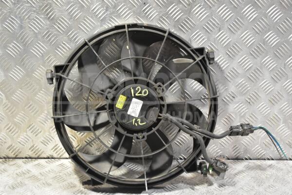 Вентилятор радиатора 7 лопастей в сборе с диффузором Hyundai i20 1.2 16V 2008-2014 253801J050 339849 euromotors.com.ua
